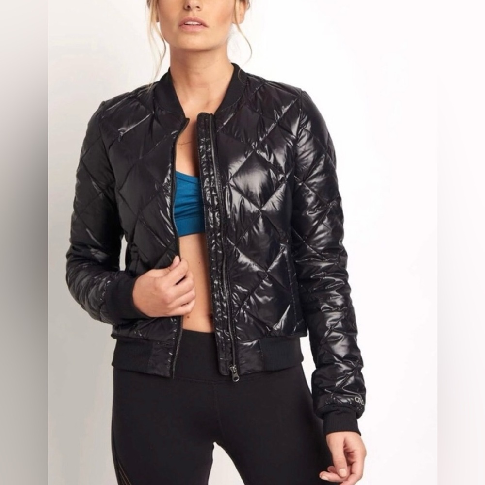 ALO Yoga Black Quilted Jacket
